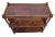 Brown Victorian 1840s Burl Walnut Three-Tier Display Shelf Stand With Tooled Leather Top For Sale - Image 8 of 12