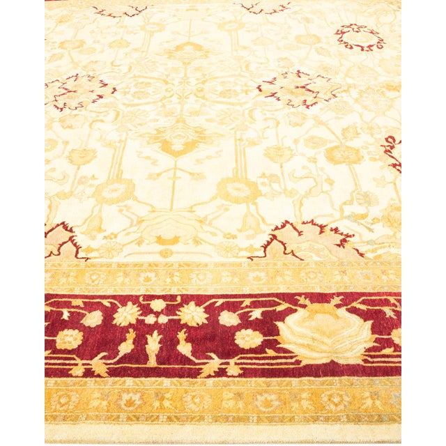 Solo Rugs Mogul, One-of-a-Kind Hand-Knotted Area Rug - Ivory, 8' 2" x 10' 4" For Sale - Image 4 of 8