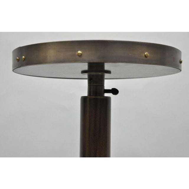 Industrial Small Contemporary Industrial Style Round Accent Drinks Candle Stand Side Table For Sale - Image 3 of 15