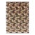 Mid 20th Century Mid-Century Modern Rug With Jagged Stripes and Block Design in Brown and Red For Sale