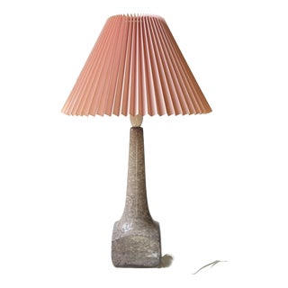 Large Art Deco Terrazzo Glazed Stoneware Table Lamp by Michael Andersen & Son, 1940s For Sale
