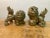Asian Vintage Brass Foo Dogs- a Pair For Sale - Image 3 of 6