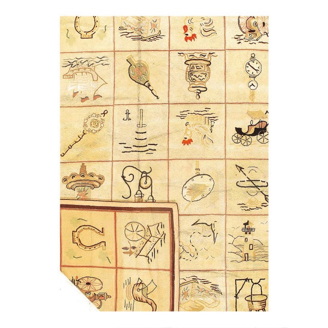 American American Antique Hooked Rug 8'9'' X 11'6' For Sale - Image 3 of 3