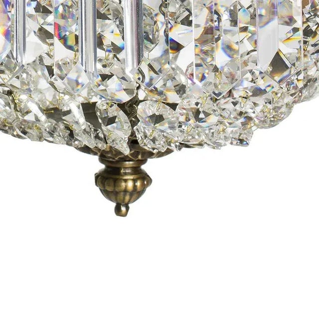 Classic Tapered Crystal Chandelier For Sale In Greensboro - Image 6 of 7