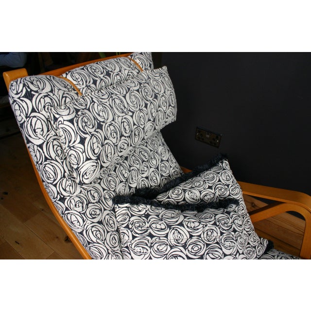 Set of Vintage Chair with Footstool by Simo Heikkila for Ikea, 1990s For Sale - Image 6 of 18