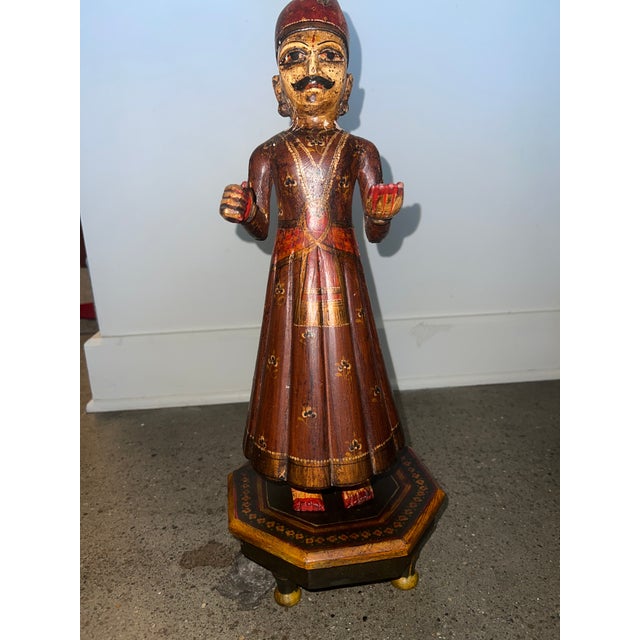 1920’s Hand Carved and Painted Indian Gangaur Goddess and God Idols For Sale In Louisville - Image 6 of 7