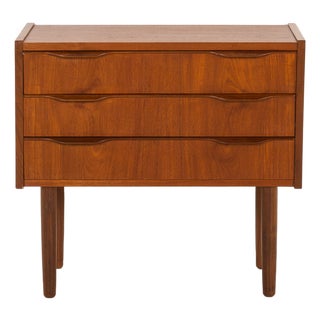 Small Danish Teak Chest of Drawers, 1960s For Sale