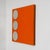 1980s Geometric Orange Triple Wall Mirror, 1980s For Sale - Image 5 of 13