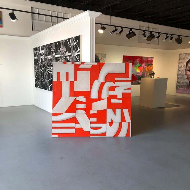 Abstract Cecil Touchon Original Painting on Canvas Titled: “PDP932ct17” (2017) For Sale - Image 3 of 6