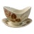 1950s Mid-Century Modern Red Wing Pottery "Random Harvest" Gravy Boat With Attached Underplate For Sale