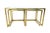Postmodern Nesting Tables in Brass, Glass and Steel, 1970s, Set of 3 For Sale - Image 4 of 12