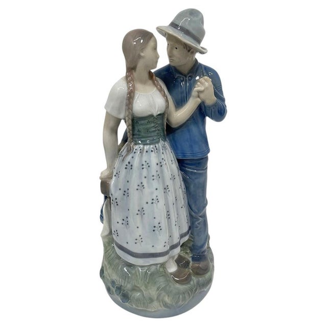 Sculpture of Hendrik & Else attributed to Royal Copenhagen, Denmark, 1980s For Sale - Image 11 of 11