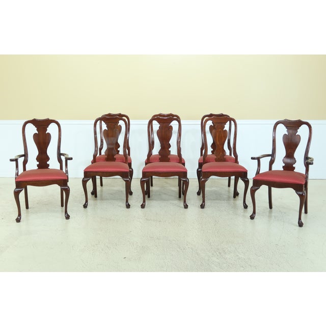 Set of 8 Stickley Solid Cherry Dining Room Chairs Chairish