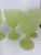 Lights Neon Yellow Uranium Glass Hobnail Goblets - A Set of 6 For Sale - Image 7 of 12