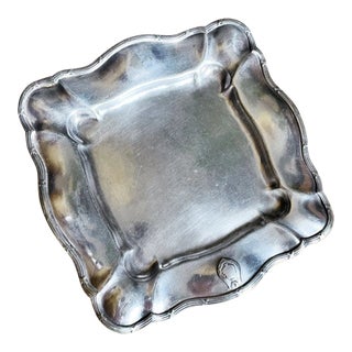 1910 Silver Plated Tray From the Blackstone Hotel Chicago For Sale