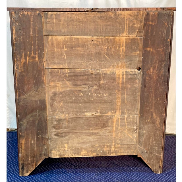 Antique Curly Maple Chest of Drawers, Late Federal Early Empire Period For Sale - Image 4 of 16