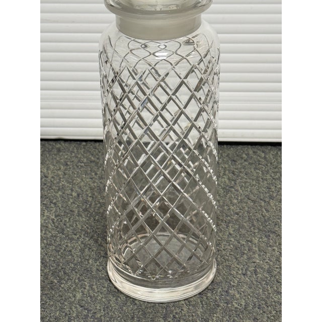 Vintage Cut Crystal Decanter For Sale - Image 4 of 12