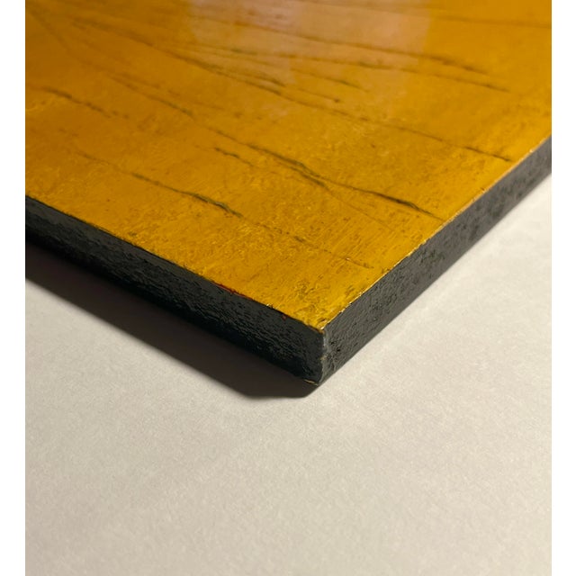 1970s 1972 Oil on Wooden Board Painting by Australian Artist Neil Savage For Sale - Image 5 of 7