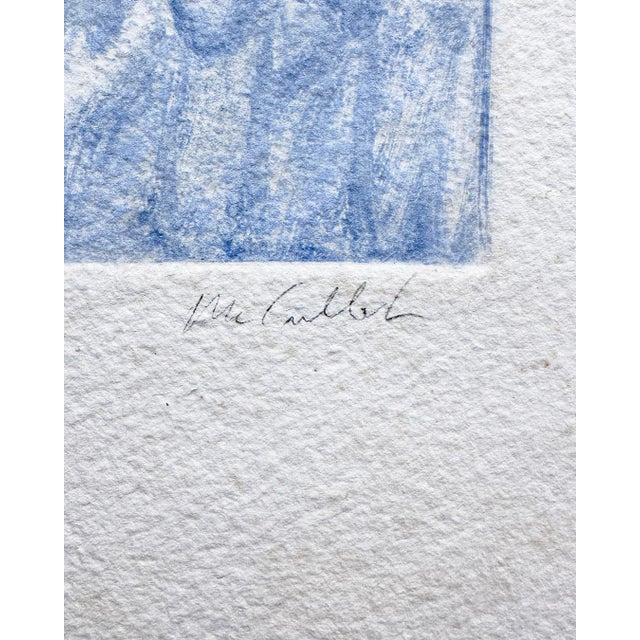 Late 20th Century Late 20th Century Monotype Frank E. McCulloch Cielo Naranjo 28 X 32 For Sale - Image 5 of 5