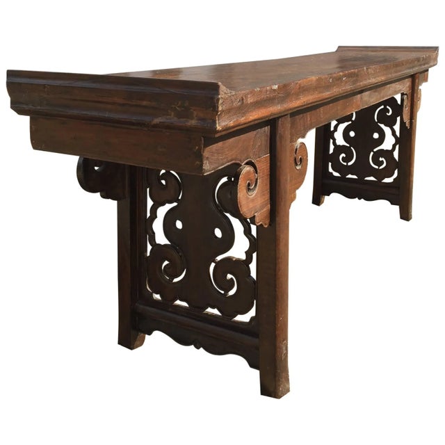 Brown Chinese Altar Table For Sale - Image 8 of 8