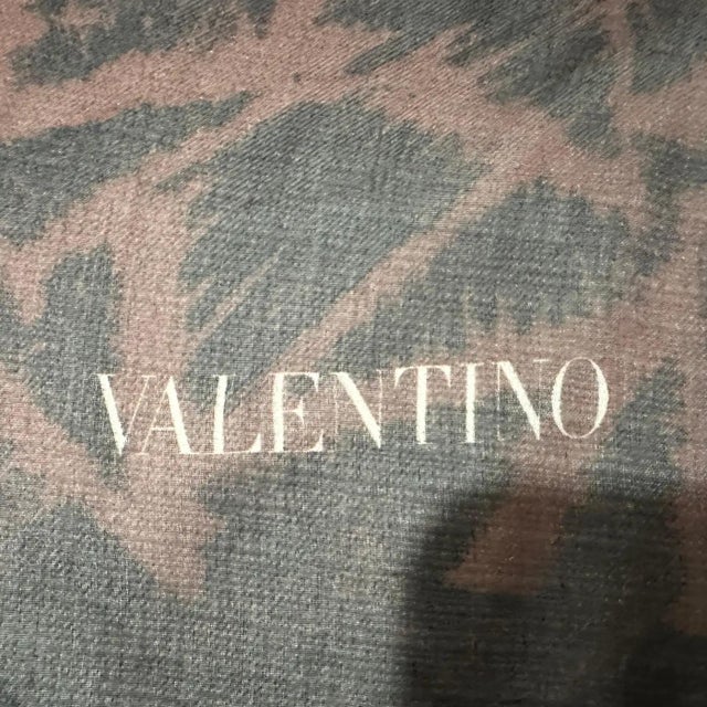 A Vintage 1980s Silk Scarf by Valentino For Sale - Image 10 of 11