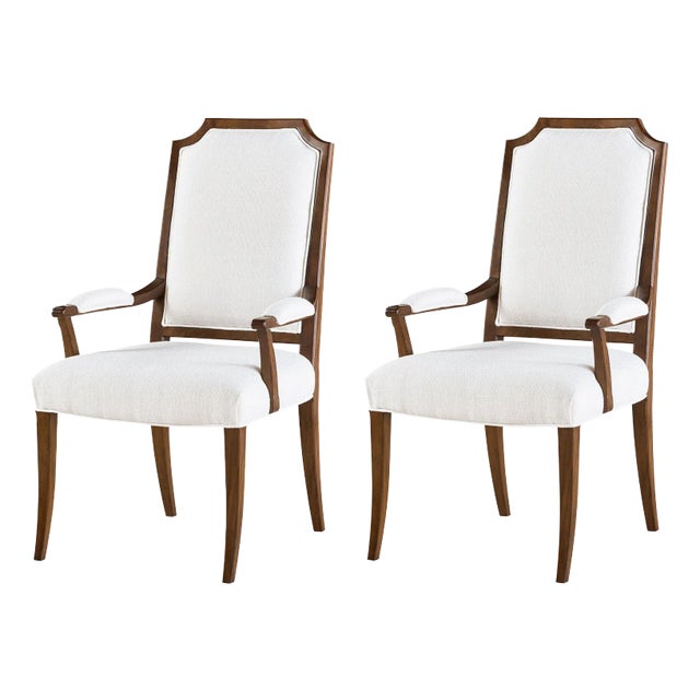 Classic Upholstered Dining Armchair (Sets of 2) For Sale