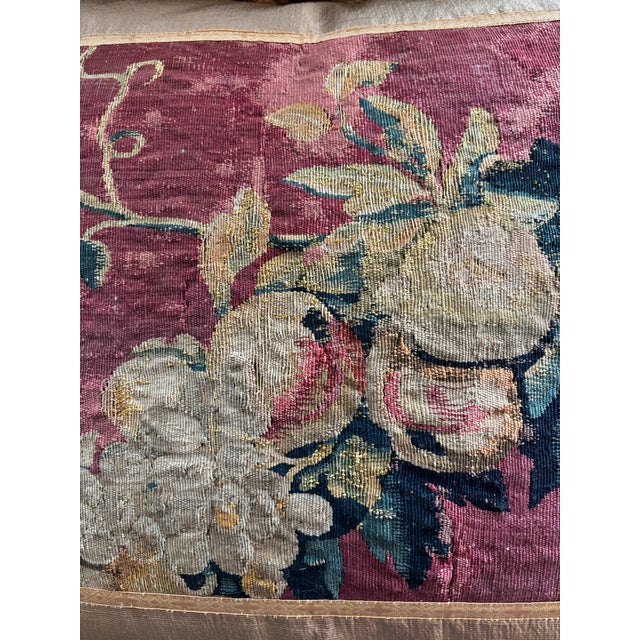 English Tapestry Pillow For Sale - Image 3 of 8