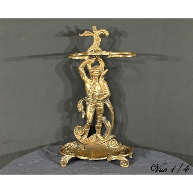 Vintage Brass Umbrella Stand, 1940s For Sale - Image 4 of 18