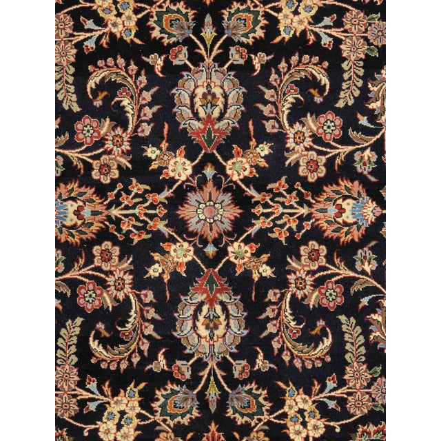 Traditional Vintage Hand-Knotted Persian Mashad Rug 7'3" X 9'1" For Sale - Image 3 of 4