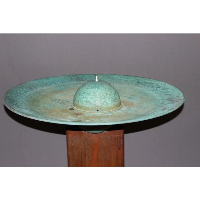 Iron and Copper Fountain by Tom Torrens, 1990 For Sale - Image 6 of 11