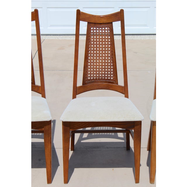 1960s Liberty Chair Co. Mid-Century Modern Cane Back Dining Chairs – Set of 6 For Sale In Naples, FL - Image 6 of 18