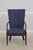 Age: Approx: 30 Years Old Details: Mt Vernon Collection High Quality Construction Federal Style Blue Damask Upholstery...
