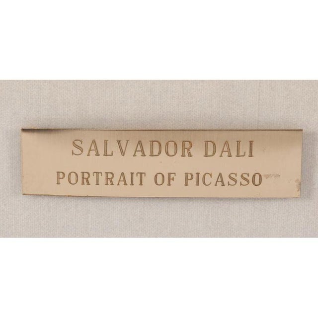 Mid-Century Modern 1970s Salvador Dalí – Picasso Portrait (Limited Edition Print) For Sale - Image 3 of 4