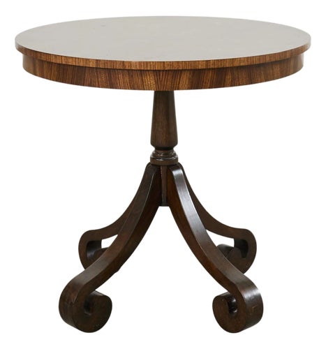 Arteriors Regency Style Round Veneered Center Table