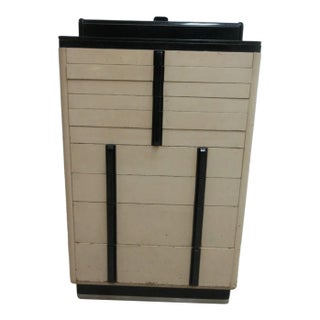 1940s Art Deco Dental Cabinet Industrial Medical Chest Dresser Tan 10 Drawer For Sale