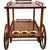 Mid Century Mahogany Rolling Bar Cart For Sale In New York - Image 6 of 6