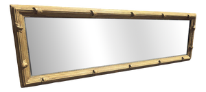 Large Antique English Carved Wood and Gesso Gilt Pier Mirror, 1800s