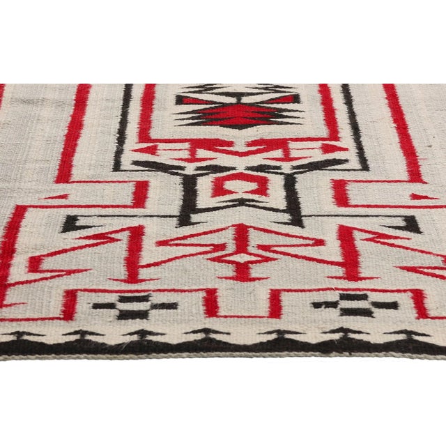 Antique Crystal Southwestern-Style Rug, 03'08 X 06'03 For Sale - Image 4 of 10