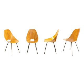 Medea Chairs by Vittorio Nobili, Italy, 1955, Set of 4 For Sale