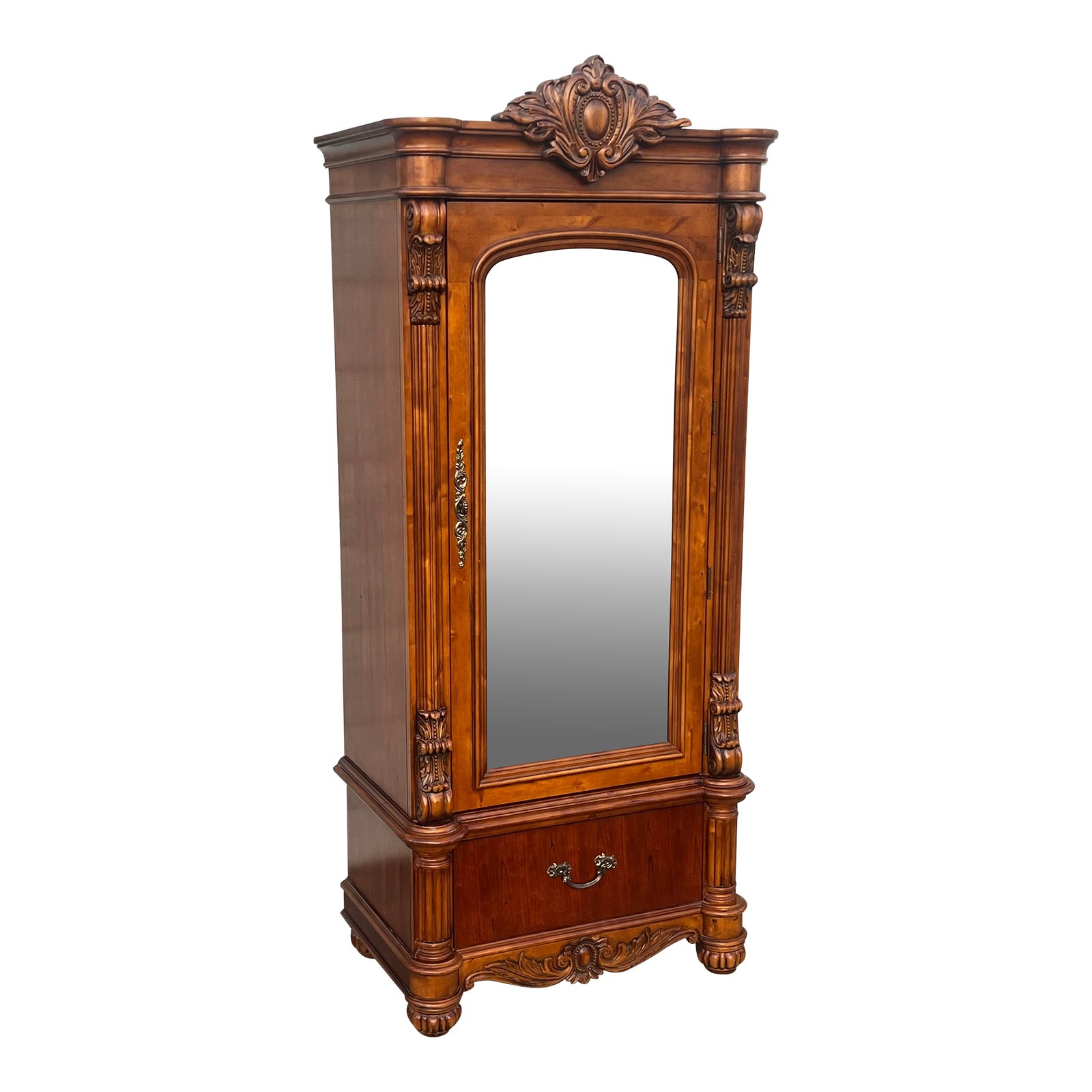 Late 20th Century Edwardian Collection Pulaski Furniture Carved