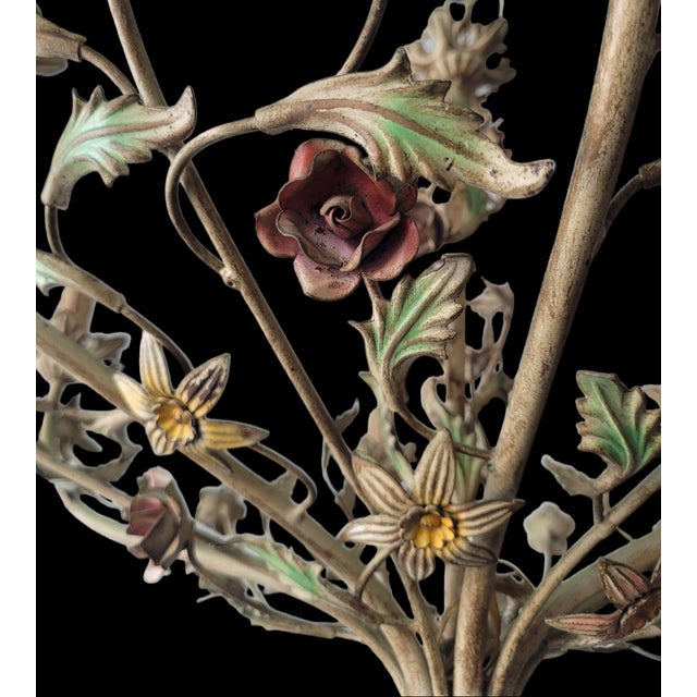 Vintage Chandelier in Metal For Sale - Image 4 of 11