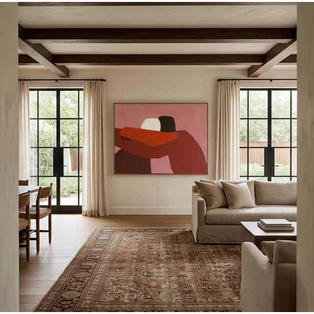 Maroon Bodasca, In Your Arms, Pink Version, 2026, Acrylic on Canvas For Sale - Image 8 of 15