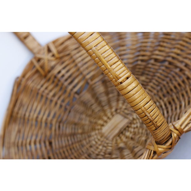 French Flower Gathering Wicker Basket Chairish