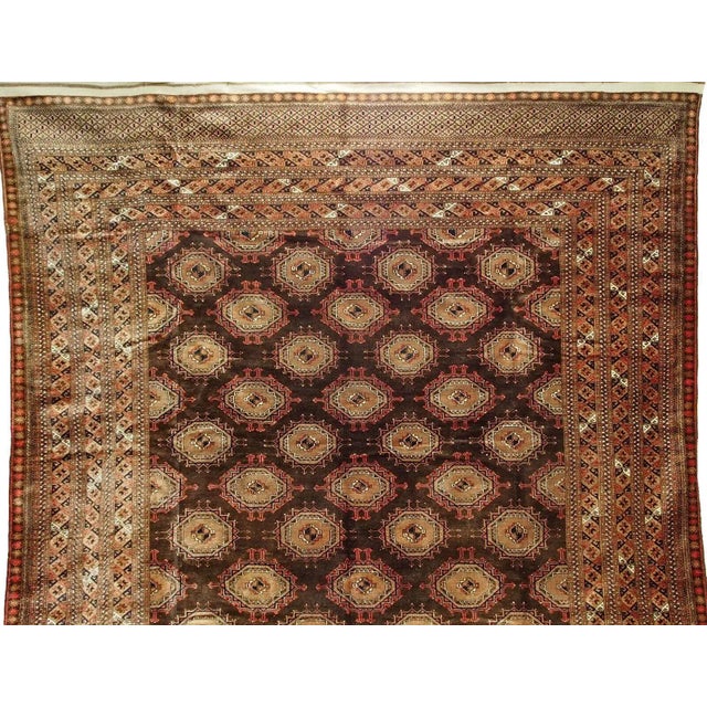 Antique Hand-Knotted Turkmen Saryk Rug, 1920s For Sale - Image 3 of 12