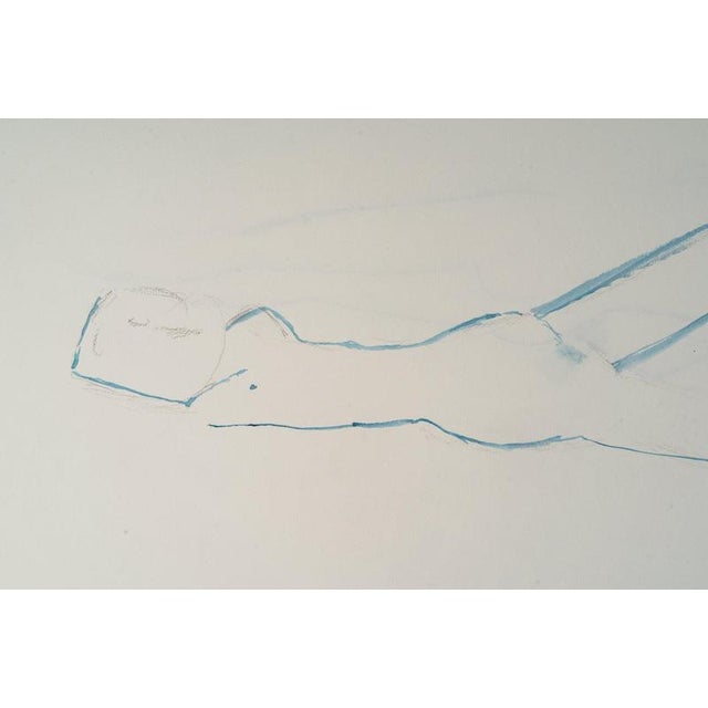 A Silhouette and a Reclining Figure, 1900s, Paper For Sale - Image 6 of 9
