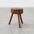 Rustic Oak Tripod Stool with Round Wooden Seat, France, 1920 For Sale - Image 11 of 11