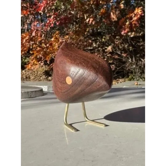 Contemporary Danish Wood Happy Bird Jacob Hermann Style Brunette For Sale In Little Rock - Image 6 of 11