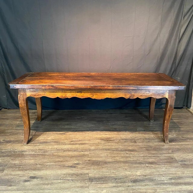 Antique Country French Provincial Farmhouse Dining Table For Sale - Image 10 of 11
