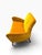 1950s Italian Mid-Century Modern Sculptural Wing Arm Loveseat | Restored in Saffron Velvet | C. 1950s For Sale - Image 5 of 11