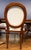 Set of 8 Louis XVI Muslin Upholstered Dining Chairs by Leighton Hall - Showroom Samples For Sale - Image 14 of 14